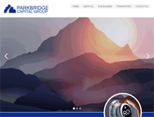 Tablet Screenshot of parkbridgecapital.com
